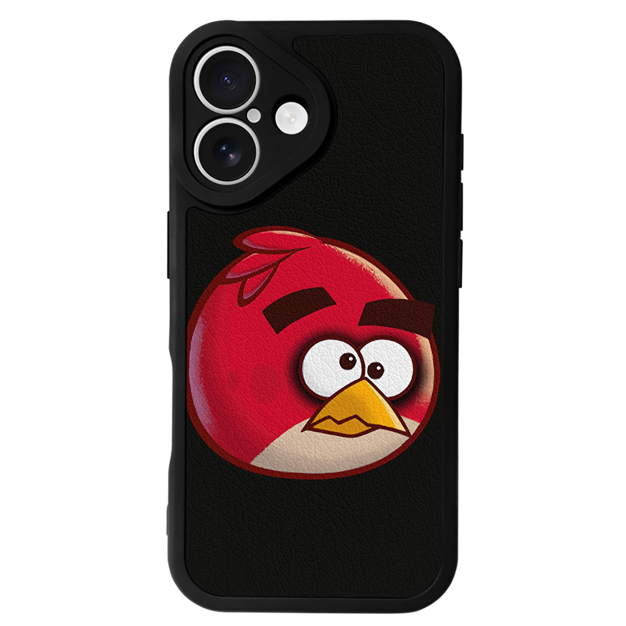 （画像用） Angry Birds アングリーバード 【iPhone 16シリーズ対応】シリコンスマホケース（レザー調） 材質：シリコン